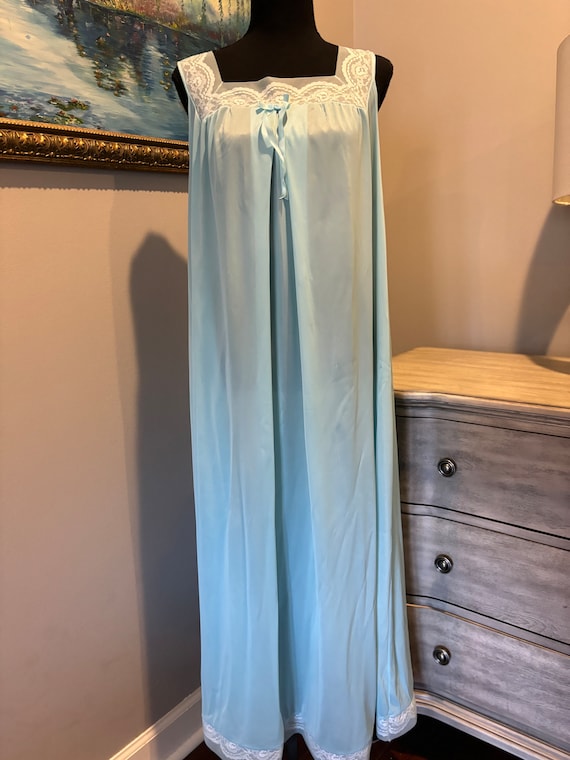 80s Robin Egg Blue Gown Henson Kickernick - image 2