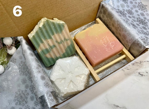 Set of 6 Natural Soap Bars Gift Set