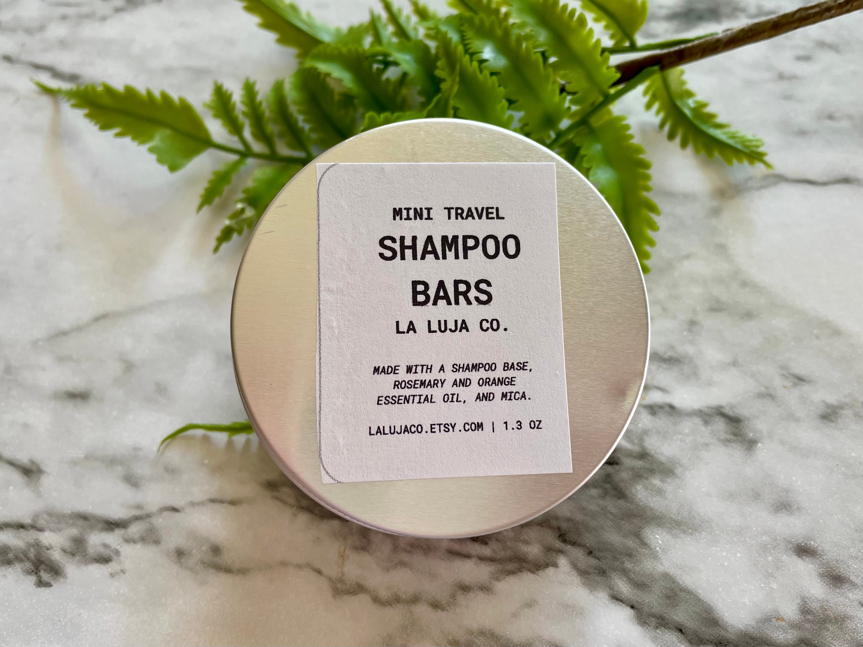 Mini Rosemary Shampoo Set for Travel Shampoo Set of 4 Orange & Rosemary