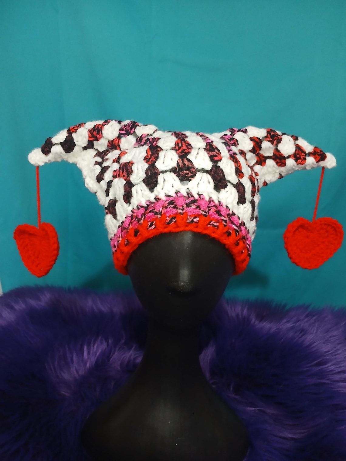 Hexagon Granny Square Jester Hat Crochet Pattern/ PDF DOWNLOAD - Etsy