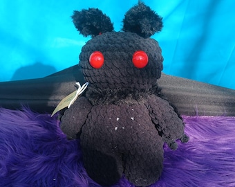 Crocheted Mothman Plushie