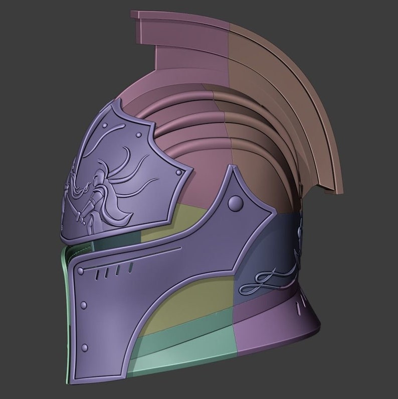 Unpainted Dark Souls Inspired Faraam Knight Helmet 3D Printed Cosplay