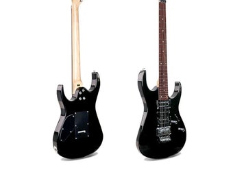 Smiger SG5BLK BLACK ElectricGuitar Kit|Made to order |Two Guitars|Customizable Transparent|Offset Body | Amplifier Included