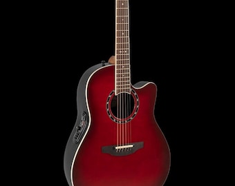 Ovation Pro Series Standard Balladeer Cherry Cherry Burst Gloss Acoustic Electric AG 2771AX-CCB Cutaway