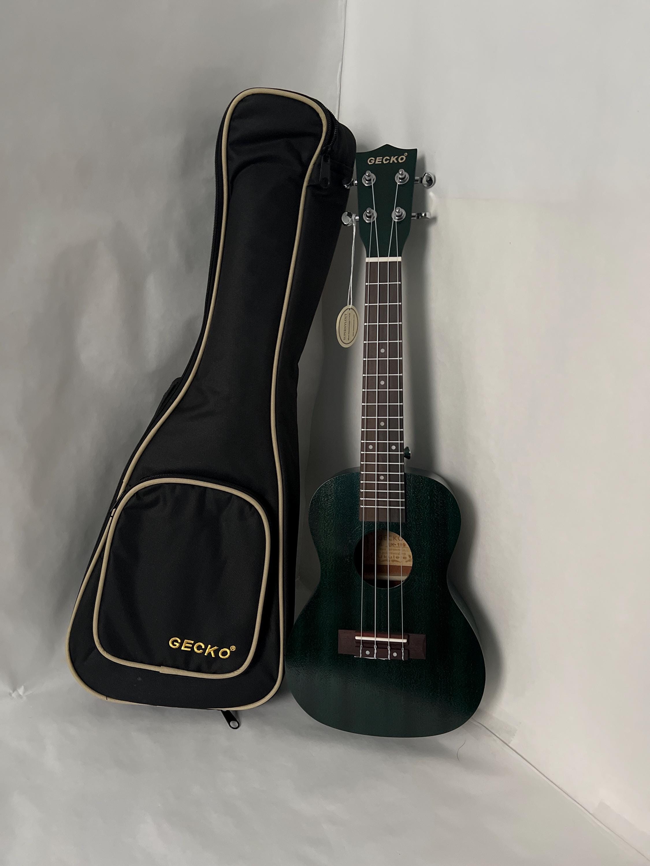 Blue Iridescent Ukulele Gecko Concert Ukulele Beginner Kids