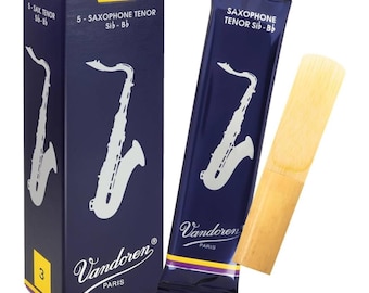 Natural Reeds Vandoren SR223 Tenor Sax Traditional Reeds Strength 3 - Box of 5 Vandoren SR223 2024 - NATURAL FINISH