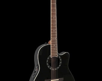 Ovation Pro Series Standard Balladeer Black Gloss Acoustic Electric AG 2771AX-5 Cutaway