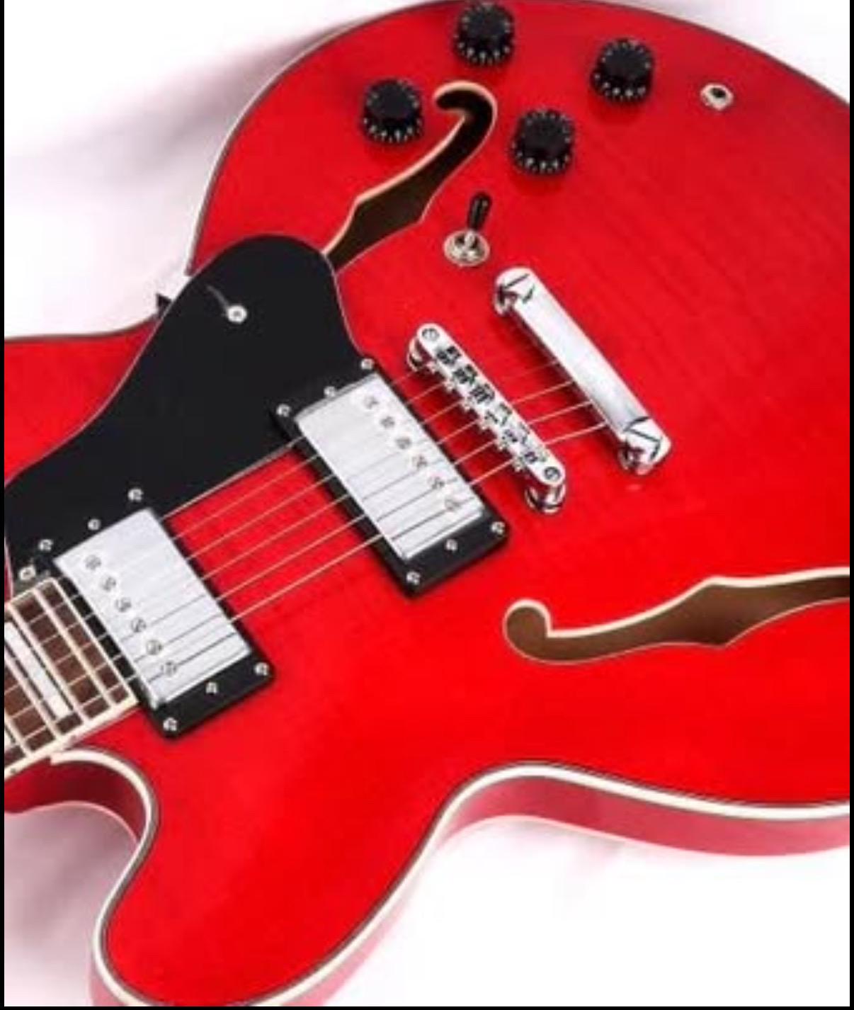 Buy Smiger Sg16rd Red Blues Jazz Semi Hollow Body Electric Guitar