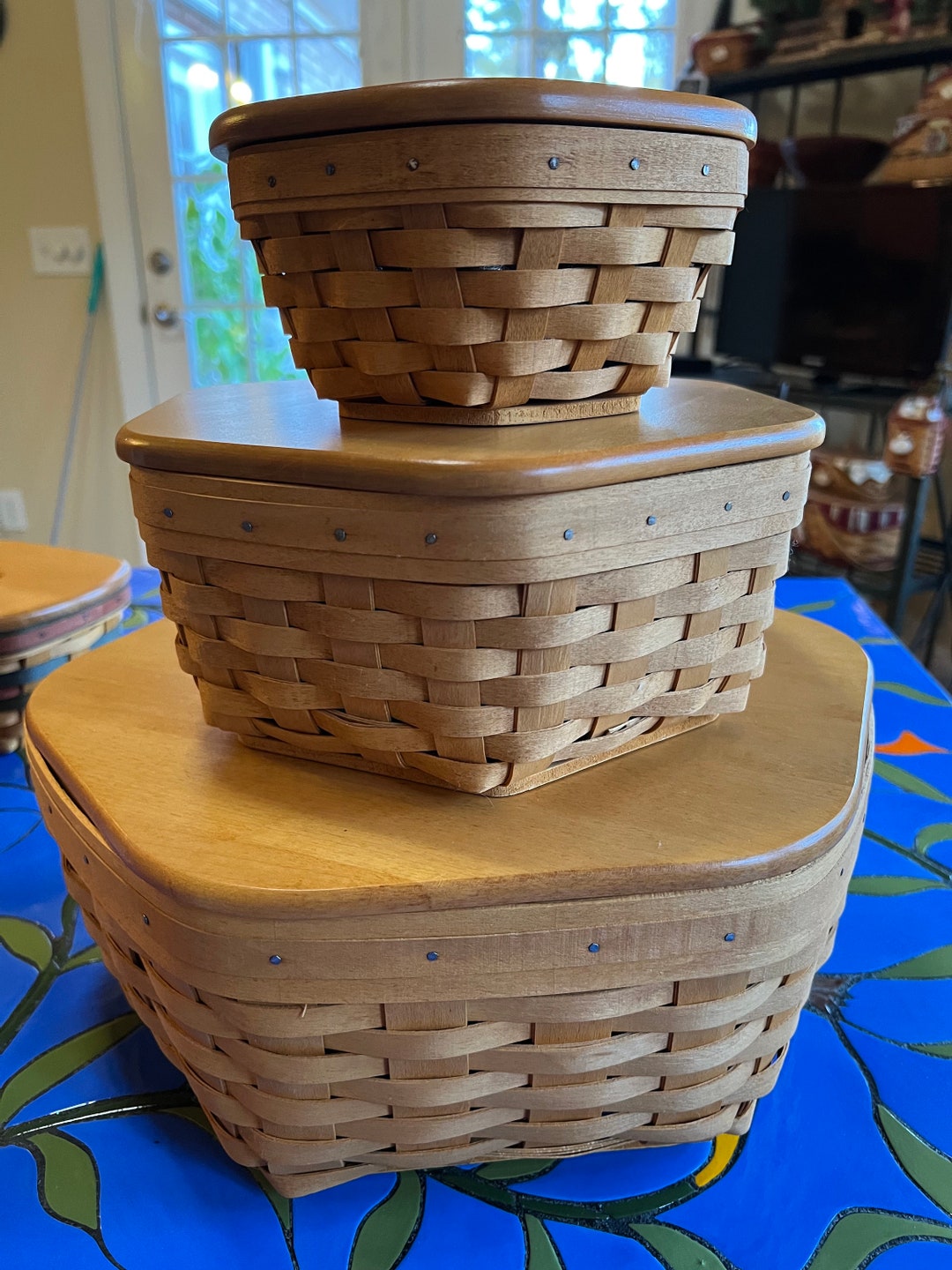 1998 Longaberger Generations Baskets set of 3 Etsy