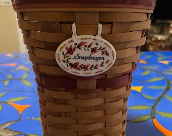 1998 Longaberger Snapdragon Basket