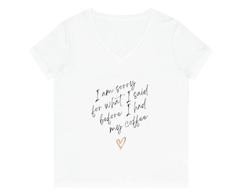 Women's Coffee Lover V-Neck T-Shirt