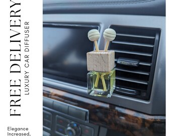 Luxury Car Fresheners: Hanging Diffuser & Vent Clip Diffuser - Car Accessories - Free Delivery - Long Lasting Aroma - Fragrance - Gift