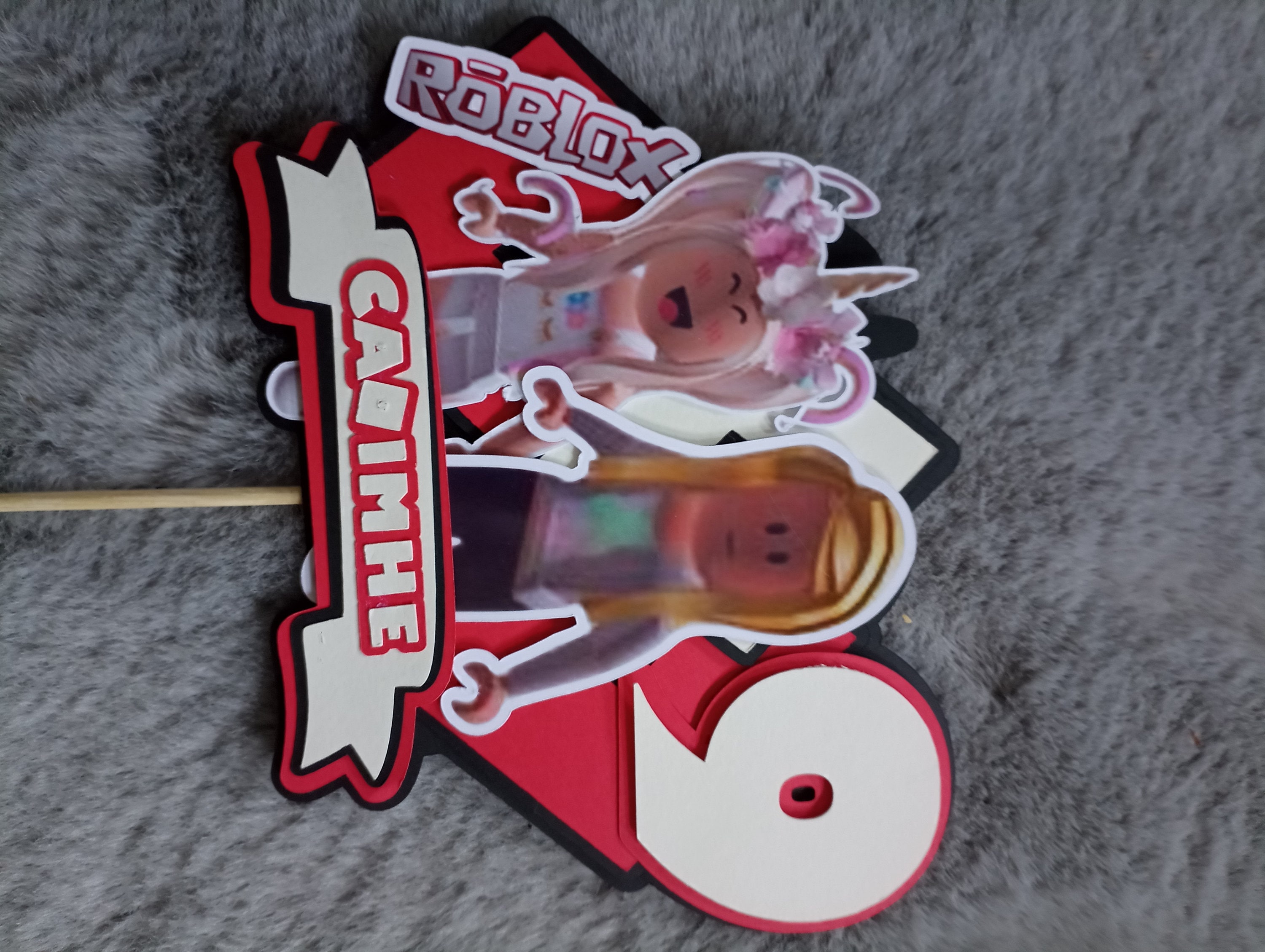 Personalised Roblox Cake Topper Roblox Character Cake Topper - Etsy UK