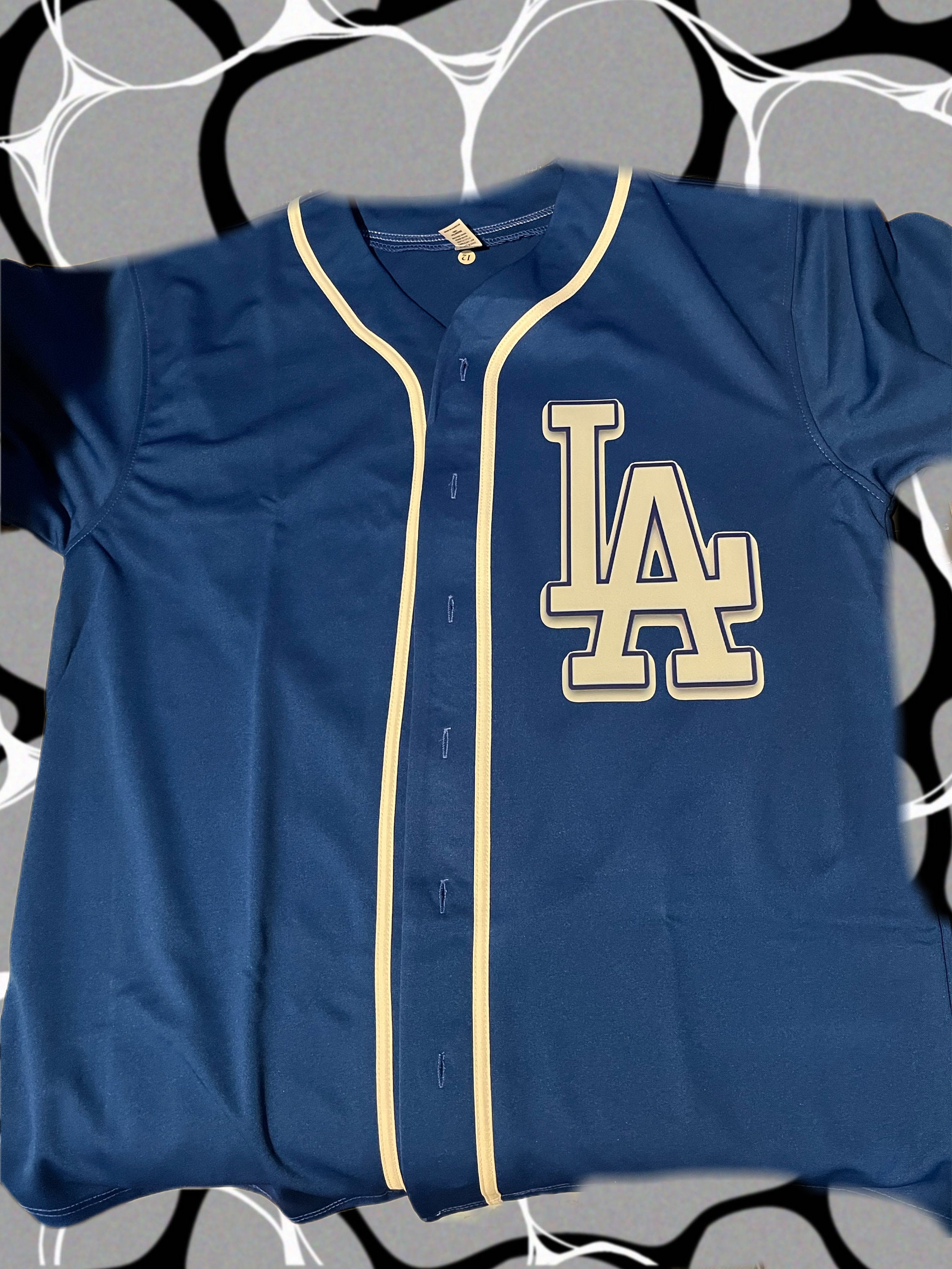 Vintage 1955 Starter Coopers Town Brooklyn Dodgers Los Angeles Jersey Size  Large