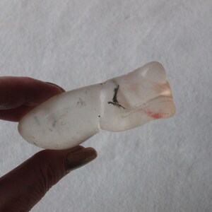 MISSING LINK ANDARA~Ancient Andara Carved Amulet~Neolithic Period Natural Glass Artifact~Cicada Insect w/Inclusions