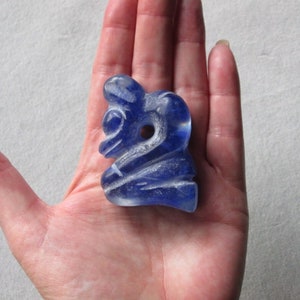 MISSING LINK ANDARA~Ancient Andara Carved Amulet~Neolithic Period Natural Glass Artifact~Non-Human Ancestor/Visitor