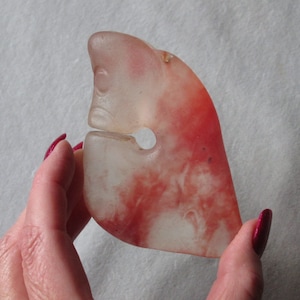 MISSING LINK ANDARA~Ancient Andara Carved Amulet~Neolithic Natural Glass Artifact~Modified C-Dragon With Axe/Wedge Shaped Bottom