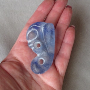 MISSING LINK ANDARA~Ancient Andara Carved Amulet~Neolithic Natural Glass Artifact~Baby Dragon Embryo/Insectoid/Larvae