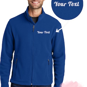 Chaqueta polar Port Authority® Value F217 con cremallera completa, regalos personalizados, chaqueta de enfermera, chaqueta médica, chaqueta bordada personalizada