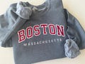 Custom Filled Embroidered Varsity Crewneck, Embroidery Crewneck, Embroidered Sweatshirt, university sweaters, personalized sweatshirt