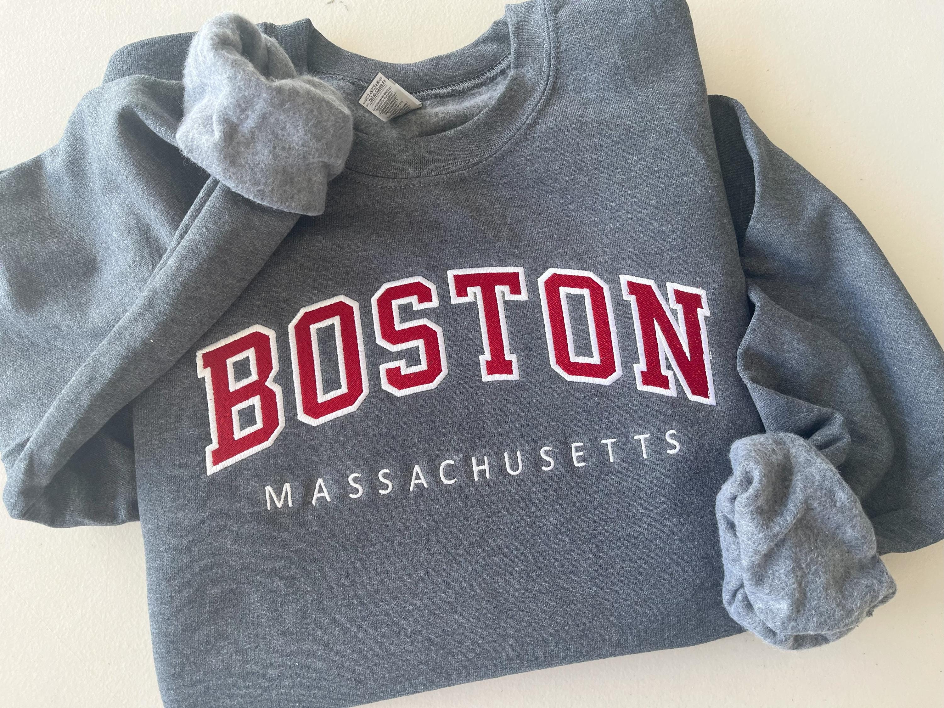 Custom Filled Embroidered Varsity Crewneck, Embroidery Crewneck, Embroidered Sweatshirt, university sweaters, personalized sweatshirt