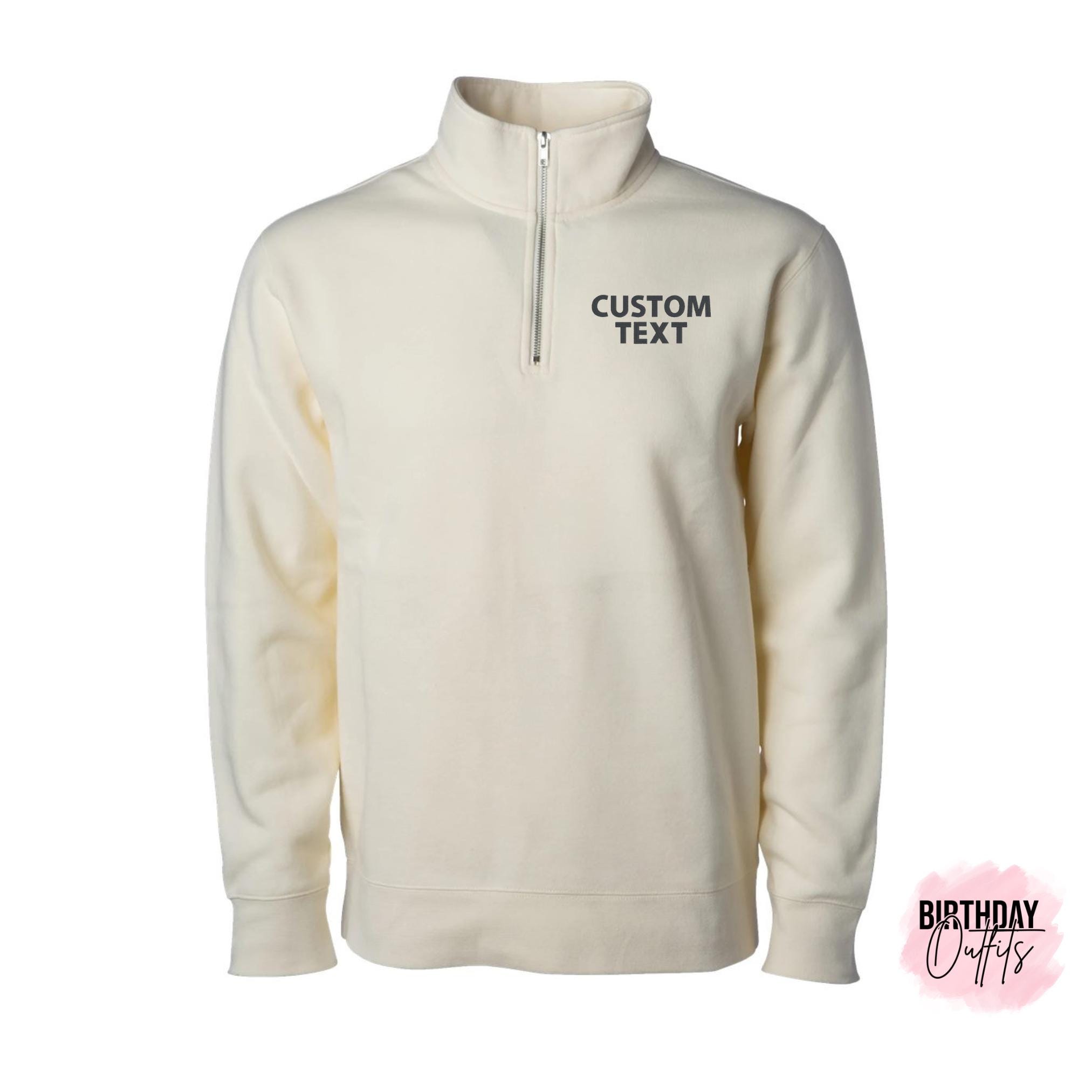 Custom Independent Midweight Quarter Zip Monogram Sweatshirt, Monogram Quarter Zip, Monogram Fleece, Nurse Jacket, Embroidered Jacket