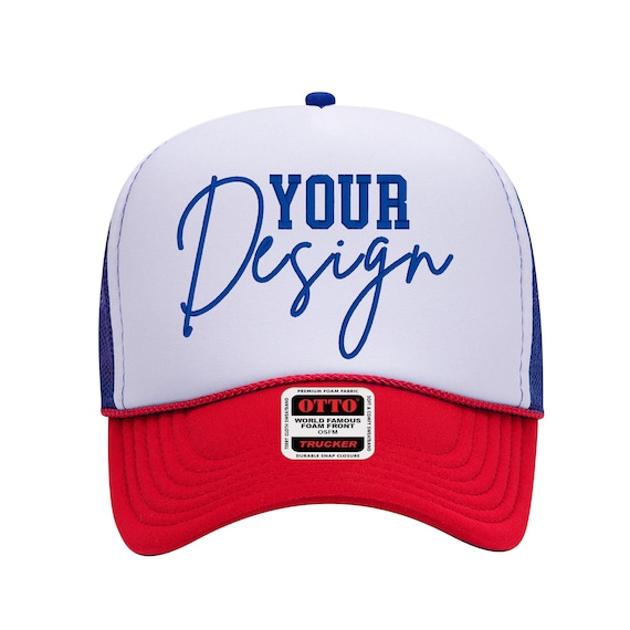 Cappello da camionista con pannello in schiuma ricamato