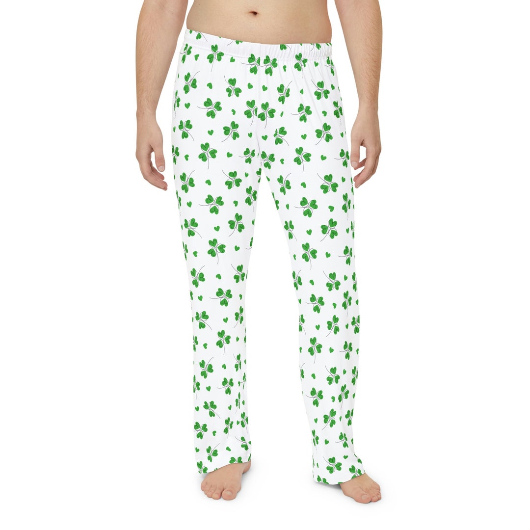 Men's Shamrock Pajama Pants St Patrick's Day Pajamas - Etsy