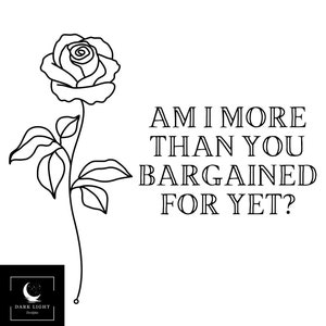 Fall Out Boy Lyrics With Rose Digital Design