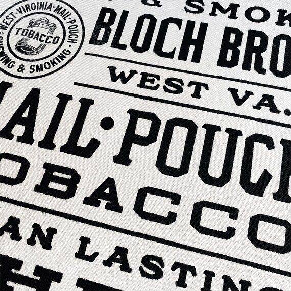 mail pouch tobacco bag Mail Pouch Tobacco Tote Bag