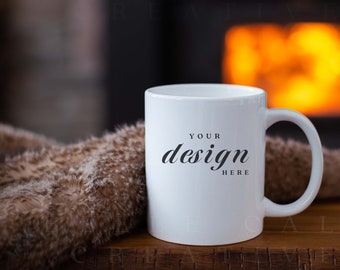 Cozy Mug Mockup | Mug Mock Up | Mug Mockup | Coffee Mug Mockup | Blank Mug Mockup | Styled Stock Photo | JPG Digital Download