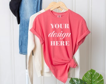Comfort Colors Mockup Watermelon | 1717 Mockup | 1717 Watermelon | Comfort Colors 1717 | Watermelon Comfort Colors Shirt Mockup | JPEG