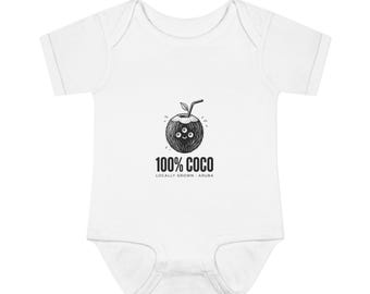 Aruba 100% kokos kokosnöt babybody | Söt Aruba babybody | En glad ö babyshowerpresent
