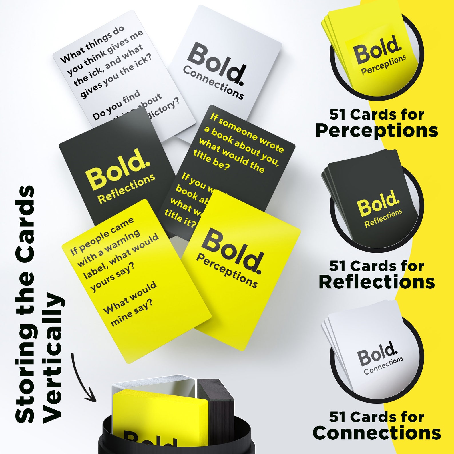 Bold - the Ultimate Conversation Adult Card Game - 3 Decks & 300 ...