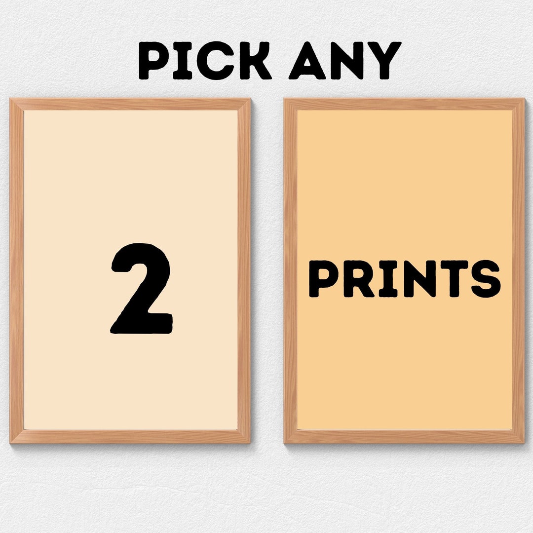 Pick Any Prints Custom Printable Wall Art Personalized Wall Etsy