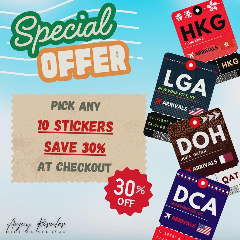 Icn Sticker Example Seoul ICN Airport Luggage Tag Sticker | Boarding Pass Travel Sticker ...