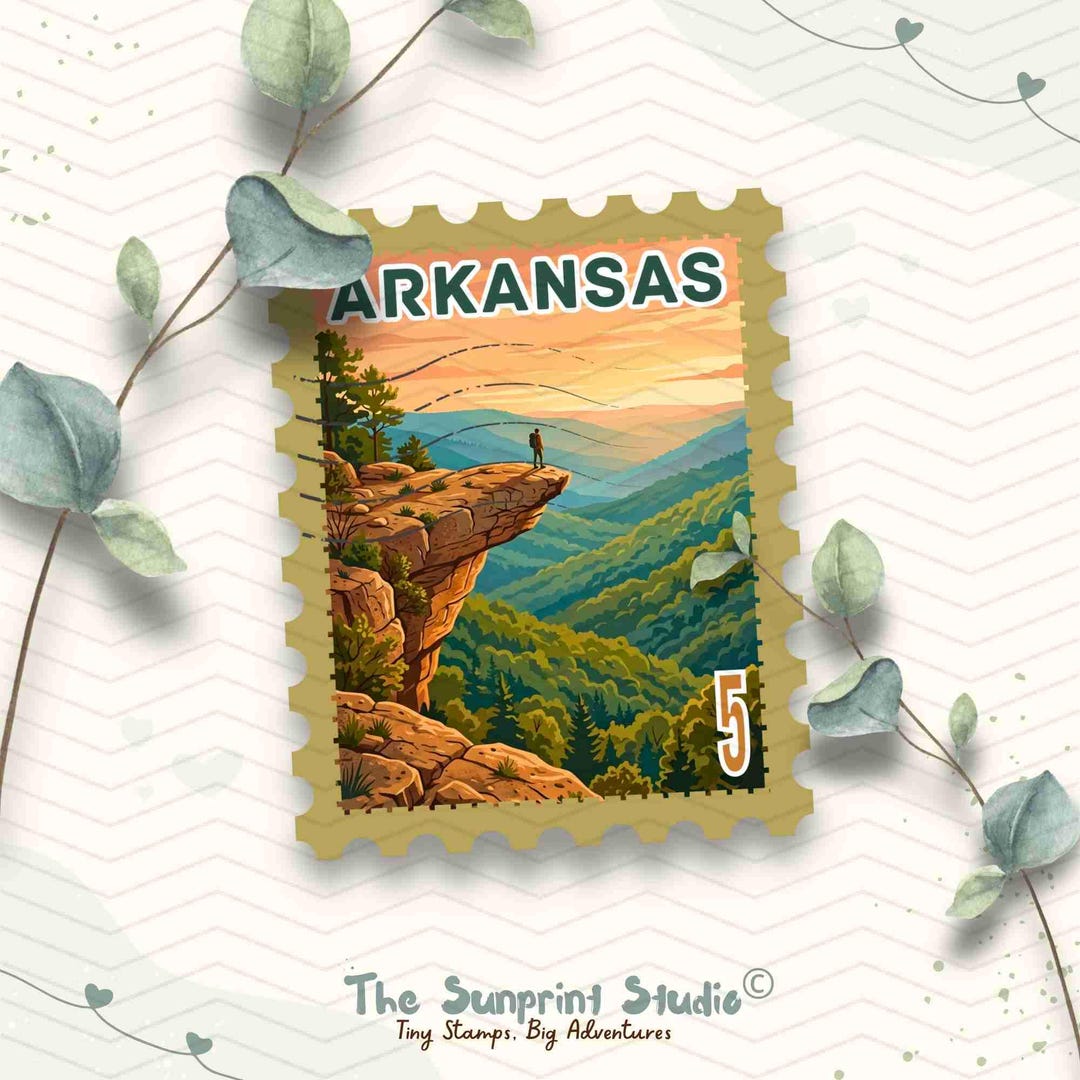 Arkansas Native Sticker Arkansas Vinyl Sticker | Whitaker Point Trail Hawksbill Crag Sticker ...