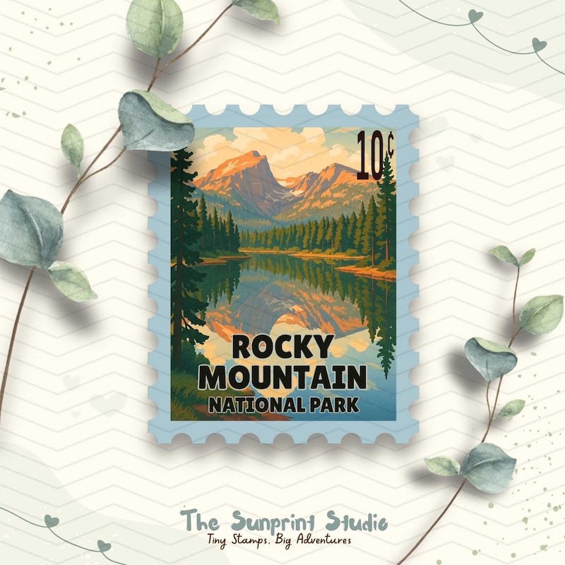 Rocky Mountains Post Card - Etsy