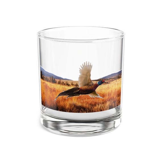 Fly Pheasant Fly - Rocks Glass, 10oz