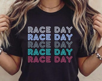 Renntag Shirt, Rennsport-Shirt, Rennliebhaber-Shirt, Rennsaison-Shirt, Geschenke für Rennsportfrau oder -mann, Motocross-Hemd, Sportliebhaber-Hemd