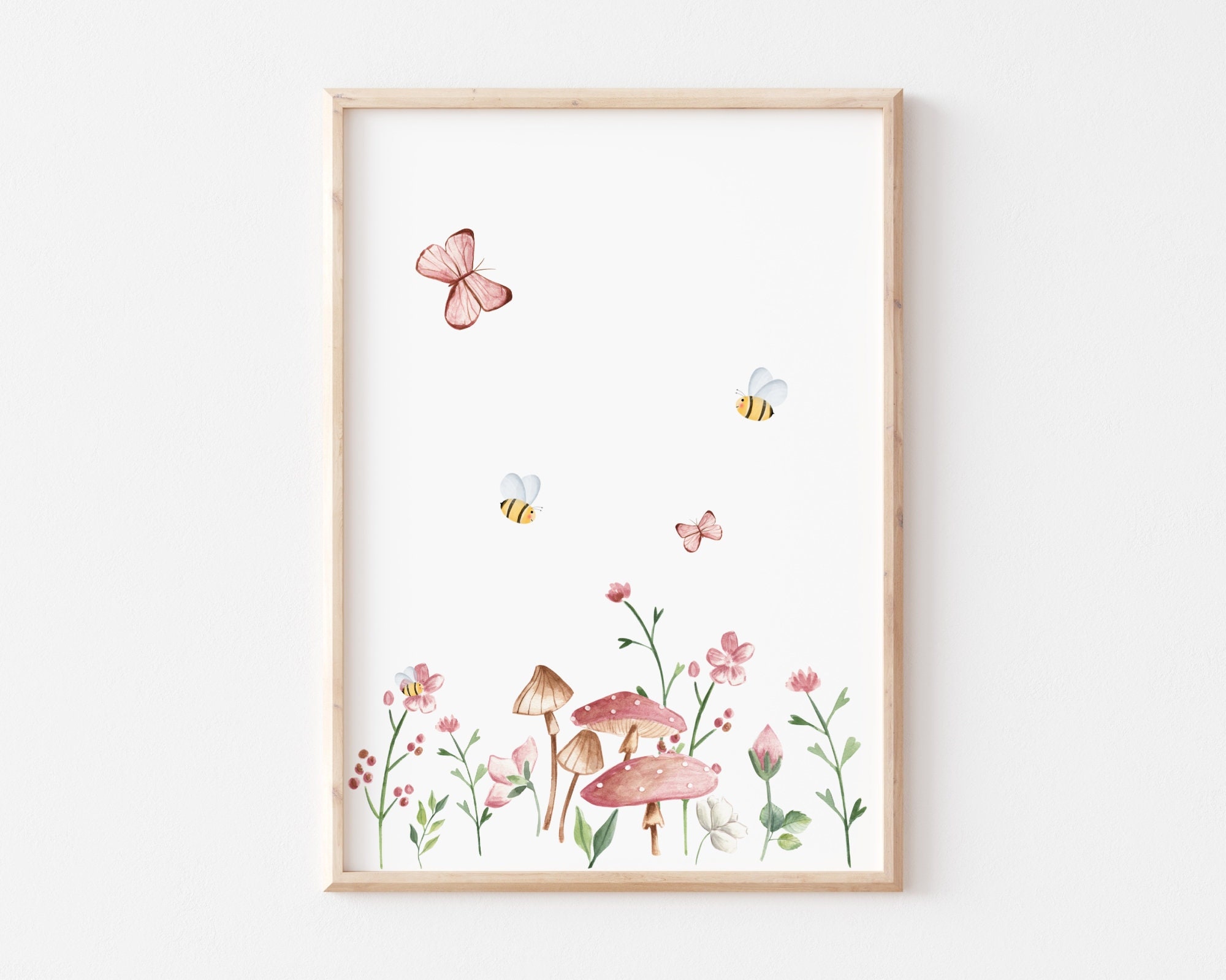 Wandbild blumenwiese