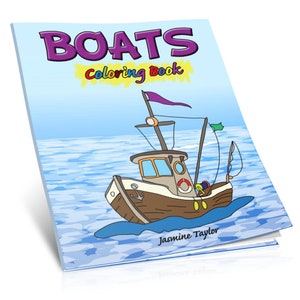 Libro para colorear de barcos