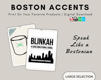 Funny Boston Common Sayings: "Blinker" - New England Slang Dialect Speak Accent Lingo Words Phrases Translations Meanings - Novelty