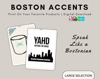Funny Boston Common Sayings: "Yard" - New England Slang Dialect Speak Accent Lingo Words Phrases Translations Meanings - Novelty