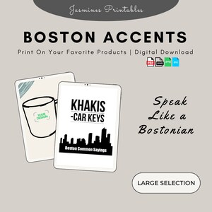 Funny Boston Common Sayings: &quot;Car Keys&quot; - New England Slang Dialect Speak Accent Lingo Words Phrases Translations Meanings - Novelty