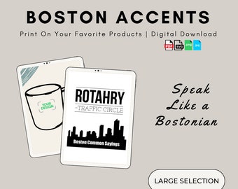 Funny Boston Common Sayings: "Rotary" - New England Slang Dialect Speak Accent Lingo Words Phrases Translations Meanings - Novelty