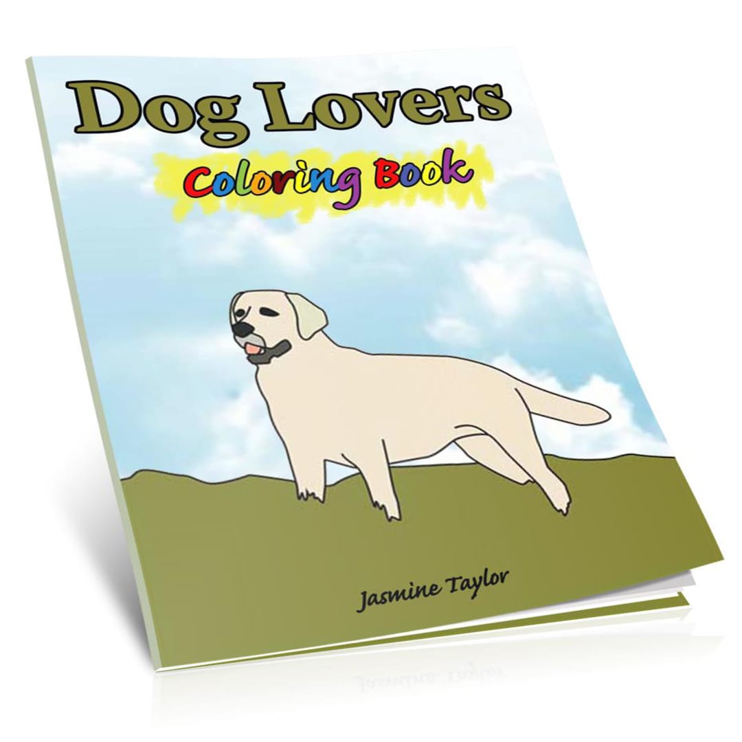 Dog Lovers Coloring Book - Etsy