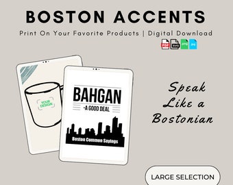Divertente Boston Detti comuni: "Affare" - New England Slang Dialetto Parla Accento Lingo Parole Frasi Traduzioni Significati - Novità