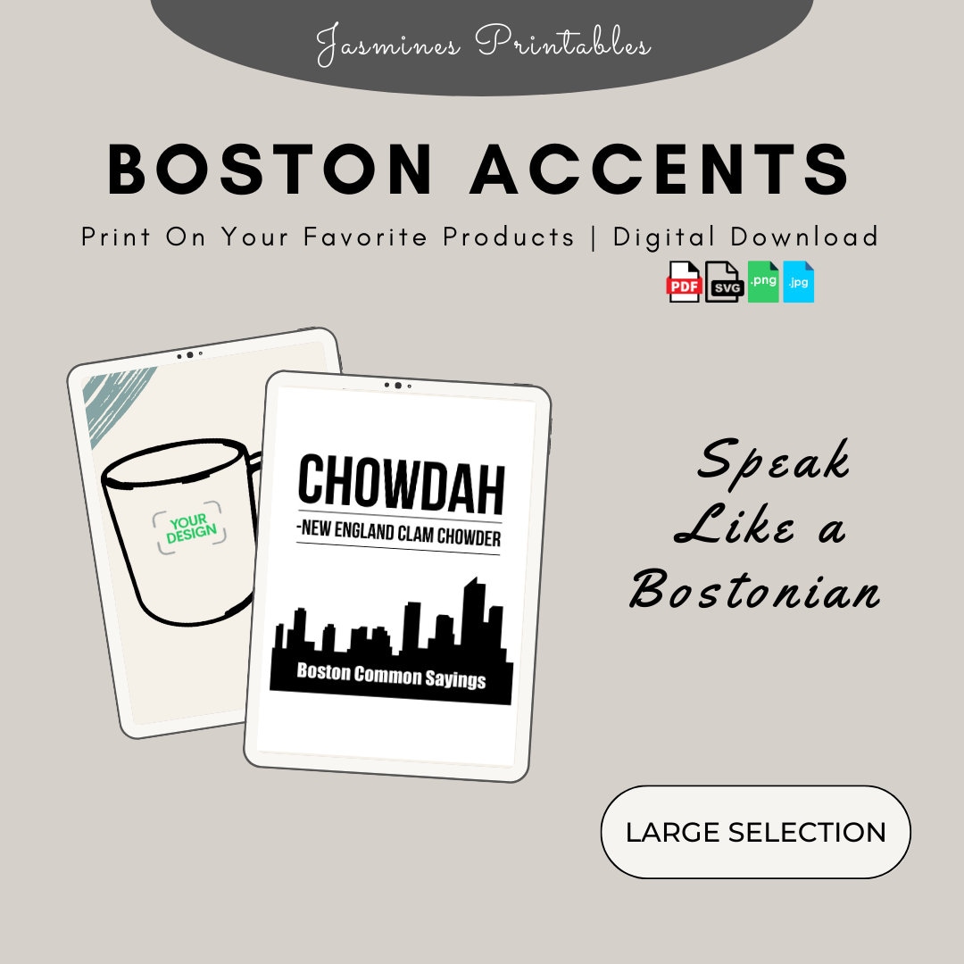 Funny Boston Common Sayings chowder New England Slang Dialect Speak
