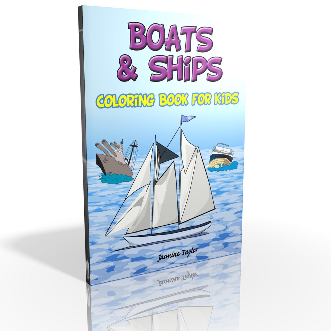 Boats and Ships Coloring Book for Kids - Etsy